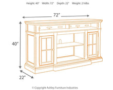 Load image into Gallery viewer, Roddinton XL TV Stand w/Fireplace Option
