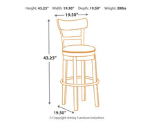 Load image into Gallery viewer, Pinnadel UPH Swivel Barstool (1/CN)
