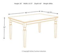 Load image into Gallery viewer, Owingsville Rectangular Dining Room Table
