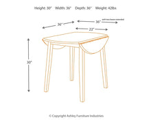 Load image into Gallery viewer, Hammis Round DRM Drop Leaf Table
