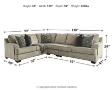 Load image into Gallery viewer, Bovarian 3-Piece Sectional
