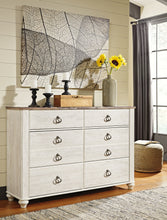 Load image into Gallery viewer, Willowton Queen/Full Panel Headboard with Dresser
