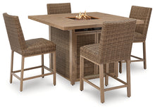 Load image into Gallery viewer, Walton Bridge Outdoor Bar Table and 4 Barstools
