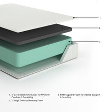 Load image into Gallery viewer, Chime 12 Inch Memory Foam  Mattress
