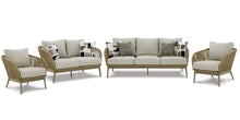 Load image into Gallery viewer, Swiss Valley Outdoor Sofa and Loveseat with 2 Lounge Chairs
