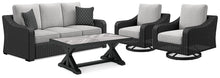 Load image into Gallery viewer, Beachcroft Outdoor Sofa and 2 Chairs with Coffee Table
