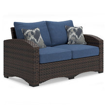 Load image into Gallery viewer, Windglow Outdoor Loveseat and 2 Chairs with Coffee Table
