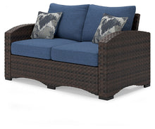 Load image into Gallery viewer, Windglow Outdoor Loveseat and 2 Chairs with Coffee Table
