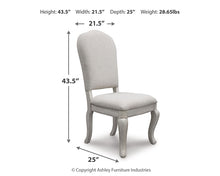 Load image into Gallery viewer, Arlendyne Dining UPH Side Chair (2/CN)
