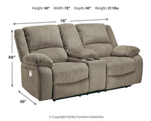 Load image into Gallery viewer, Draycoll DBL REC PWR Loveseat w/Console
