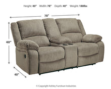 Load image into Gallery viewer, Draycoll DBL Rec Loveseat w/Console
