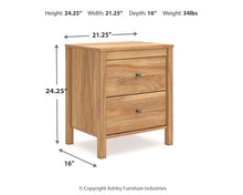 Load image into Gallery viewer, Bermacy Two Drawer Night Stand
