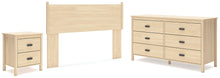 Load image into Gallery viewer, Cabinella Queen Panel Headboard with Dresser and Nightstand
