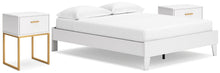 Load image into Gallery viewer, Socalle Queen Platform Bed with 2 Nightstands
