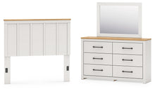 Load image into Gallery viewer, Linnocreek Full Panel Headboard with Mirrored Dresser
