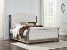 Load image into Gallery viewer, Ardenfield  Upholstered Sleigh Bed
