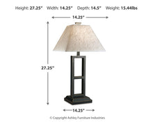 Load image into Gallery viewer, Deidra Metal Table Lamp (2/CN)
