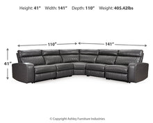 Load image into Gallery viewer, Samperstone 5-Piece Power Reclining Sectional
