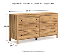 Load image into Gallery viewer, Bermacy Queen Platform Panel Bed with Dresser
