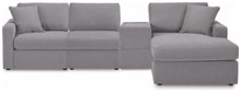 Load image into Gallery viewer, Modmax 4-Piece Sectional with Chaise and Storage Console
