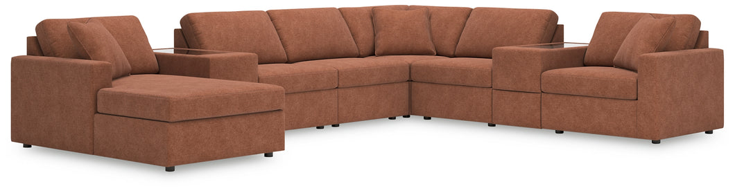 Modmax 8-Piece Sectional with Chaise and Storage Consoles