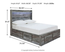 Load image into Gallery viewer, Baystorm  Panel Bed With 4 Storage Drawers
