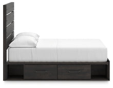 Load image into Gallery viewer, Hollivern  Panel Bed With Storage
