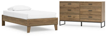 Load image into Gallery viewer, Deanlow Twin Platform Bed with Dresser
