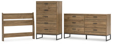 Load image into Gallery viewer, Deanlow Twin Panel Headboard with Dresser and Chest
