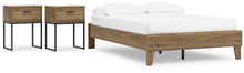 Load image into Gallery viewer, Deanlow Full Platform Bed with 2 Nightstands
