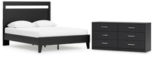 Load image into Gallery viewer, Finch Queen Panel Platform Bed with Dresser
