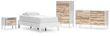 Load image into Gallery viewer, Piperton Twin Platform Bed with Dresser, Chest and Nightstand
