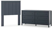 Load image into Gallery viewer, Simmenfort Twin Panel Headboard with Dresser
