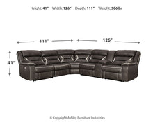 Load image into Gallery viewer, Kincord 4-Piece Power Reclining Sectional
