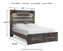 Load image into Gallery viewer, Drystan  Panel Bed With 2 Storage Drawers
