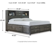 Load image into Gallery viewer, Caitbrook  Storage Bed With 8 Drawers
