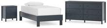 Load image into Gallery viewer, Simmenfort Twin Platform Bed with Dresser and Nightstand
