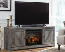 Load image into Gallery viewer, Wynnlow 63&quot; TV Stand with Electric Fireplace
