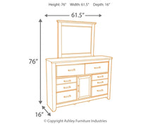 Load image into Gallery viewer, Juararo King Poster Bed with Mirrored Dresser, Chest and Nightstand
