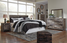 Load image into Gallery viewer, Derekson King Panel Headboard with Mirrored Dresser, Chest and Nightstand
