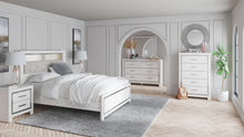 Load image into Gallery viewer, Altyra Queen Panel Bookcase Bed with Mirrored Dresser, Chest and 2 Nightstands
