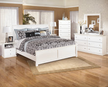 Load image into Gallery viewer, Bostwick Shoals King Panel Bed with Mirrored Dresser, Chest and Nightstand
