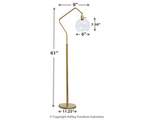 Load image into Gallery viewer, Marilee Metal Floor Lamp (1/CN)
