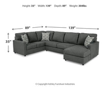 Load image into Gallery viewer, Edenfield 3-Piece Sectional with Ottoman
