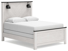 Load image into Gallery viewer, Schoenberg Queen Panel Bed with Mirrored Dresser, Chest and 2 Nightstands
