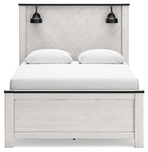 Load image into Gallery viewer, Schoenberg Queen Panel Bed with Mirrored Dresser, Chest and 2 Nightstands
