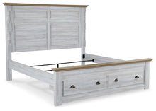 Load image into Gallery viewer, Haven Bay King Panel Storage Bed with Mirrored Dresser, Chest and 2 Nightstands
