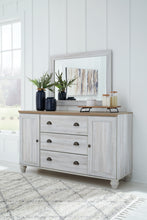 Load image into Gallery viewer, Haven Bay King Panel Storage Bed with Mirrored Dresser, Chest and 2 Nightstands
