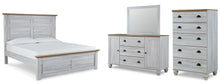 Load image into Gallery viewer, Haven Bay King Panel Bed with Mirrored Dresser and Chest
