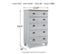 Load image into Gallery viewer, Haven Bay King Panel Bed with Mirrored Dresser and Chest
